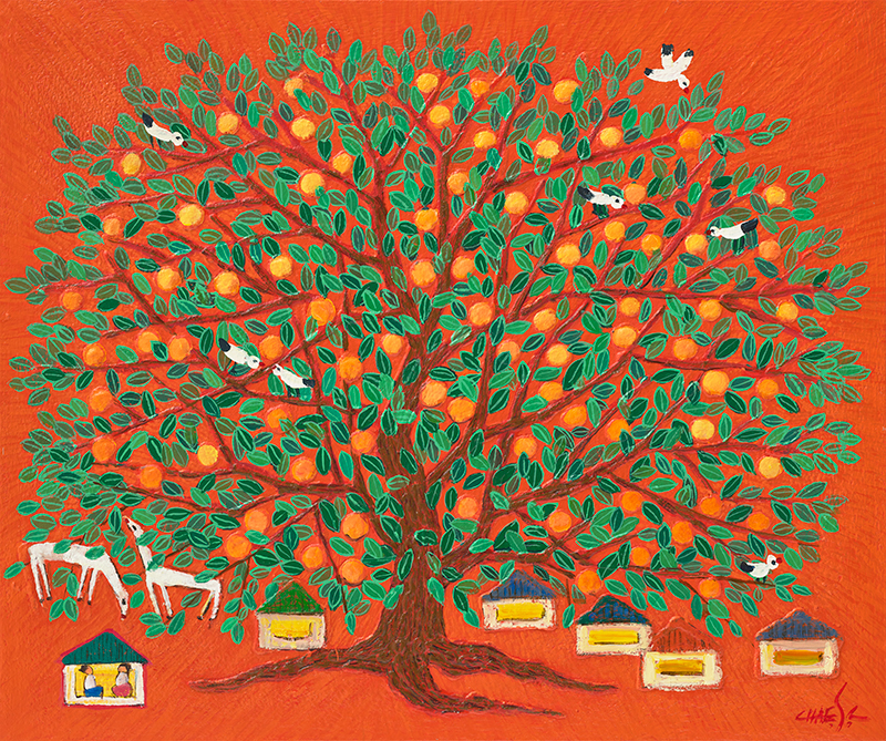 채수철 - 집으로 가는 길_감나무