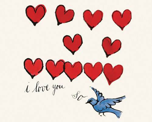 앤디 워홀 - I Love You So, 1958 (Large)