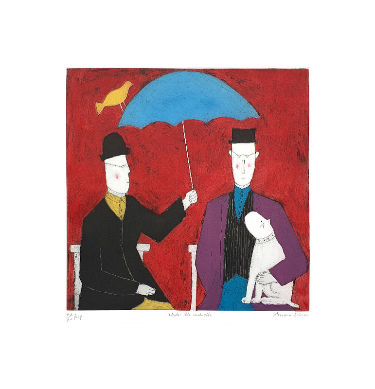아노라 스펜스 - Under the Umbrella, red