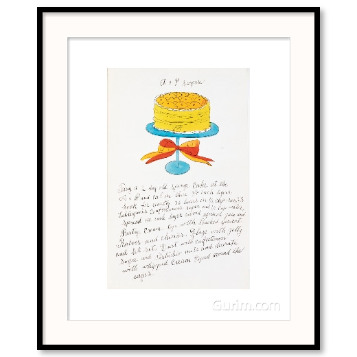 앤디 워홀 - Wild Raspberries By Andy Warhol And Suzie Frankfurt, 1959 (Orange And Yellow)