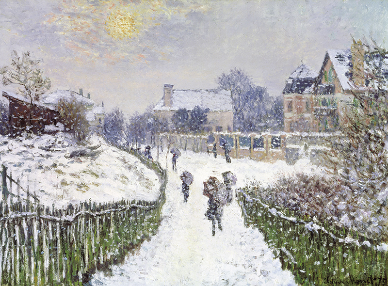 클로드 모네 - Boulevard Saint-Denis, Argenteuil, in Winter, 1875