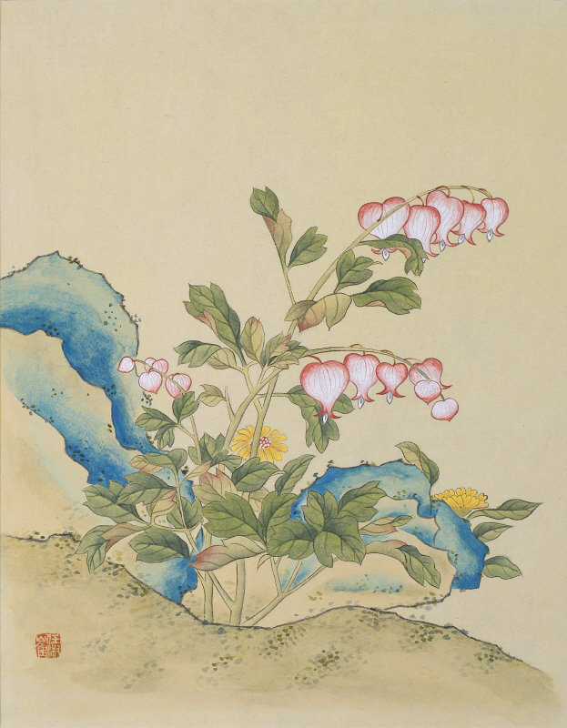 최임숙 - 신사임당 (화조도 12폭 금낭화와 국화)