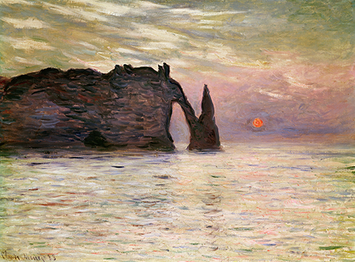 클로드 모네 - Falaise d'Etretat, 1883