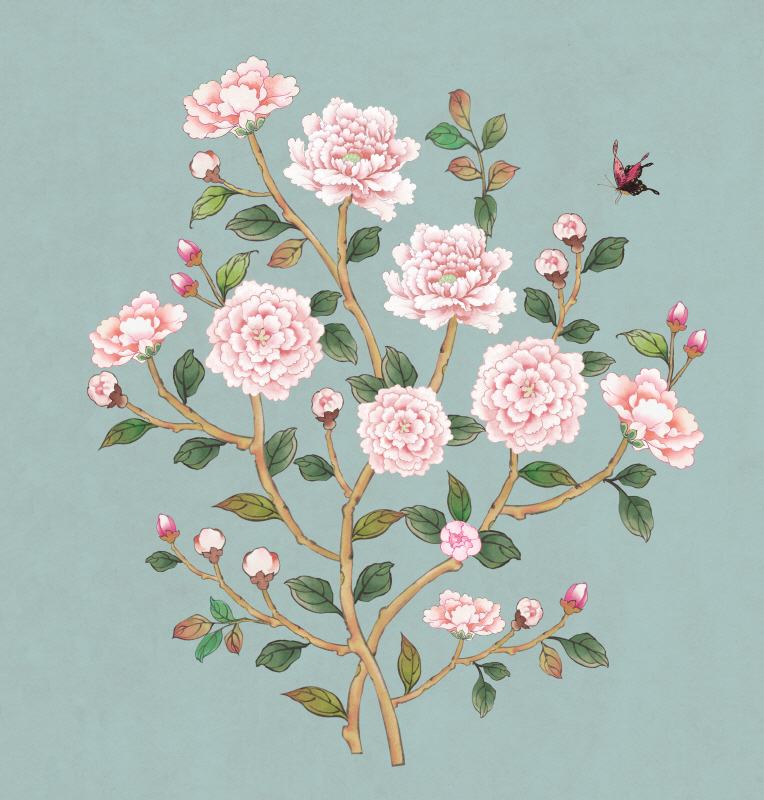 이숙자 - 꽃가지 여름 파랑