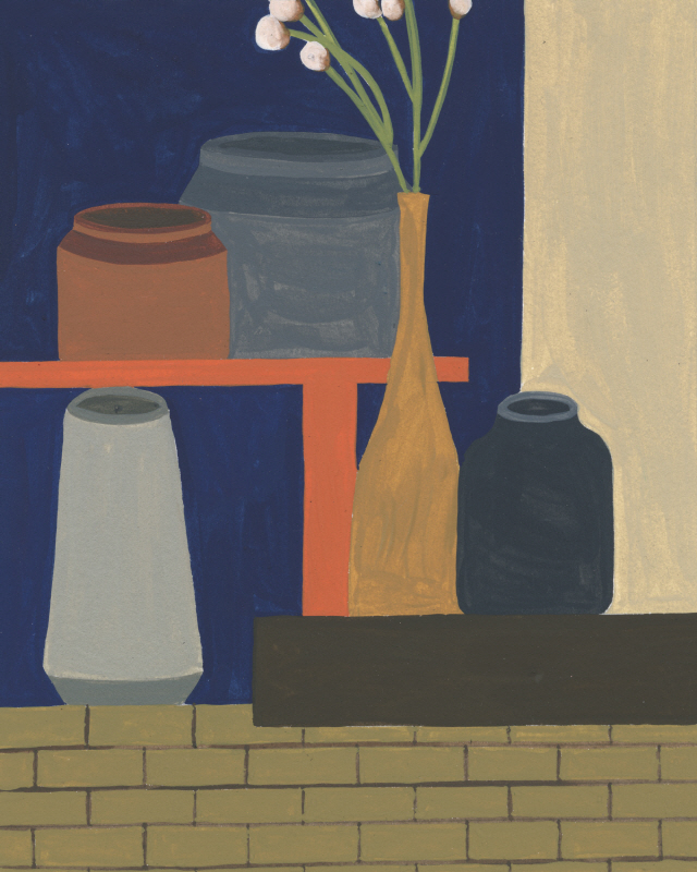 멜리사 왕 - Vases on a Shelf II
