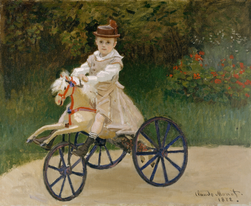 클로드 모네 - Jean Monet on His Hobby Horse