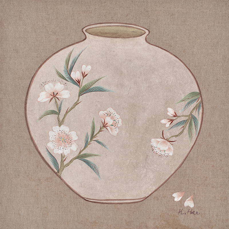 김경희 - 달항아리_벚꽃 Ⅱ