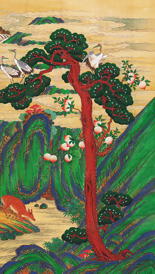 민화가인 - 십장생도 10폭 5