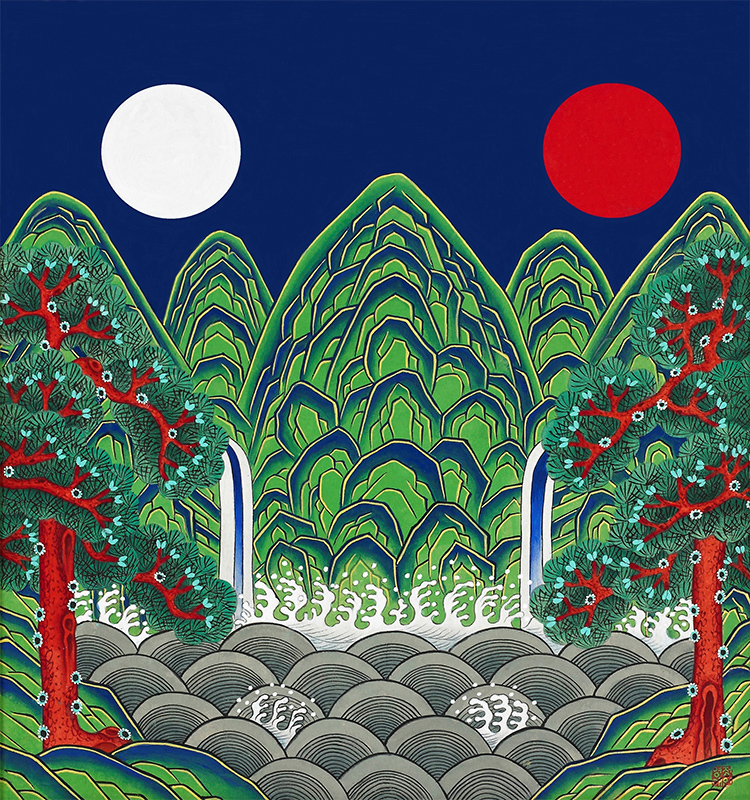 정영애 - 일월오봉도