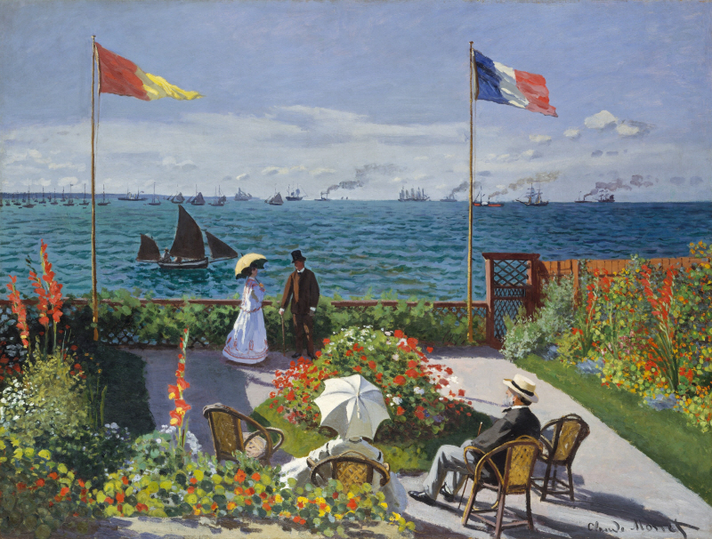 클로드 모네 - Garden at Sainte-Adresse