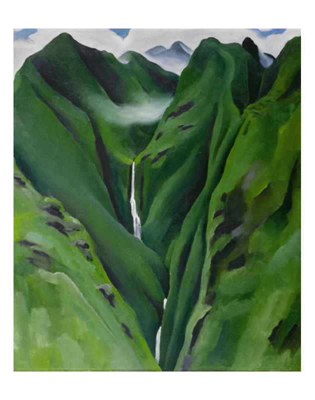 조지아 오키프 - Waterfall No.1 Lao Valley, Maui