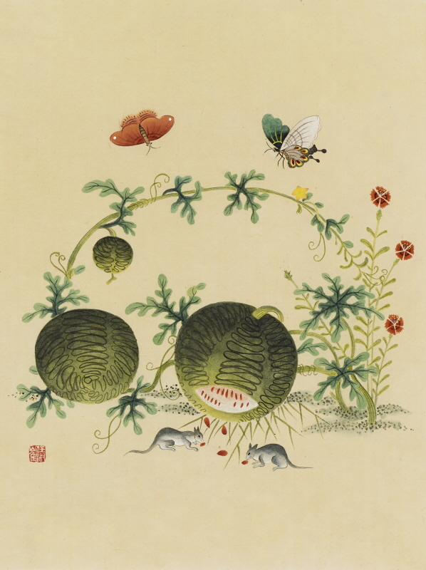 최임숙 - 신사임당 (초충도_수박과 들쥐)