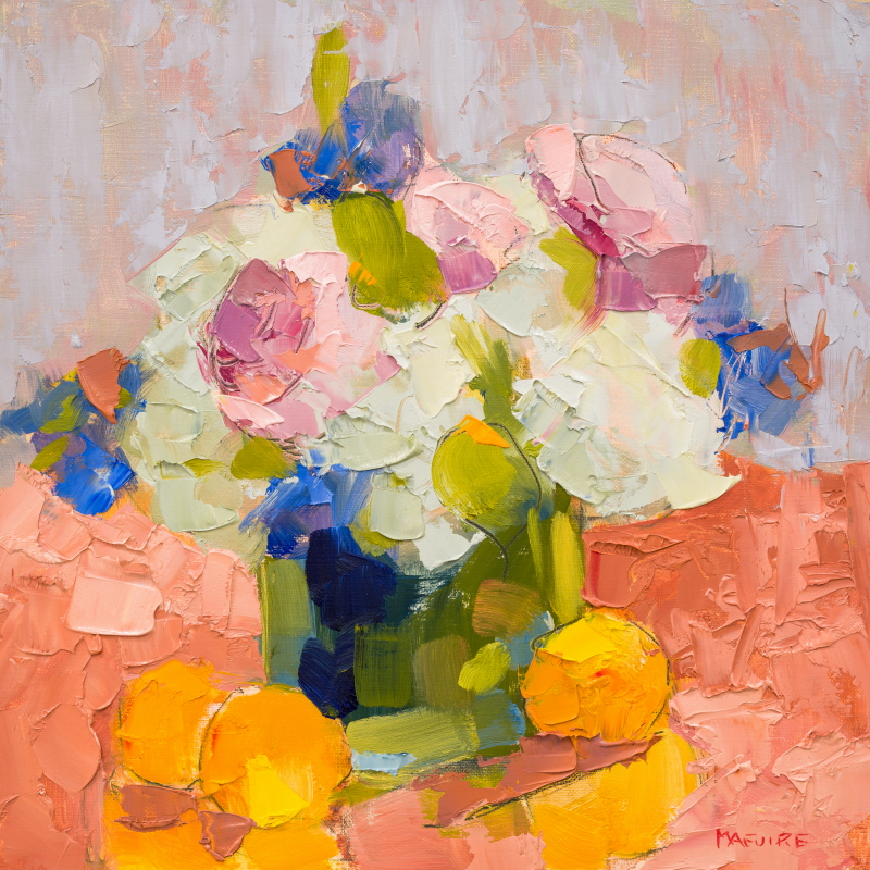 캐롤 맥과이어 - Peonies, Irises and Hydrangea