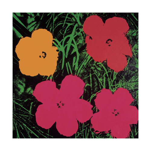 앤디 워홀 - Flowers, 1964 (1 Red, 1 Yellow, 2 Pink)