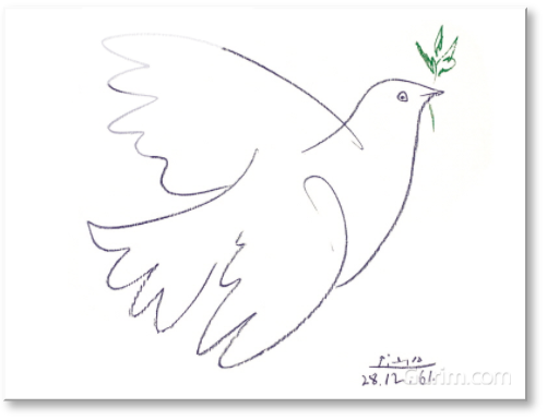 파블로 피카소 - Colombe Bleue