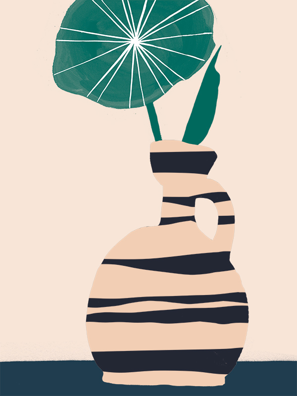 멜리사 왕 - Dancing Vase With Palm Ⅳ