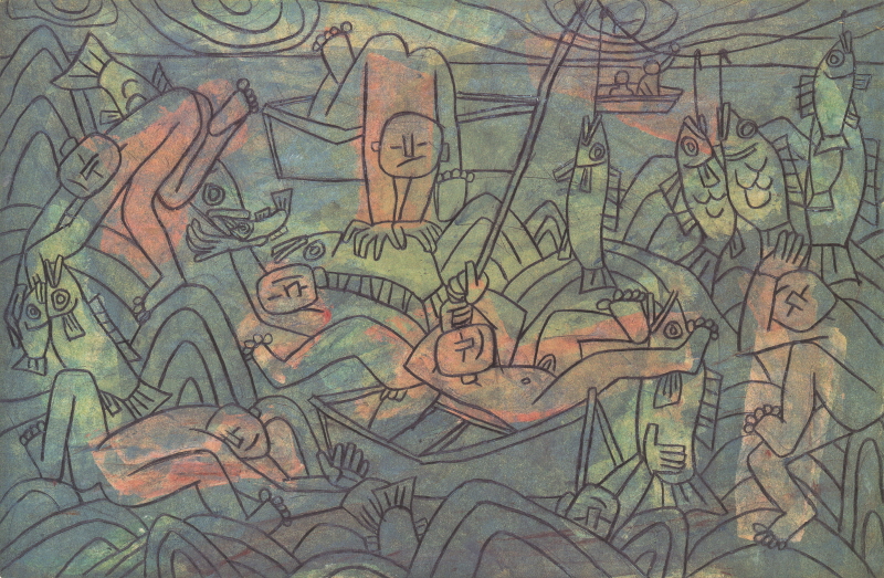 이중섭 - 바닷가의 아이들