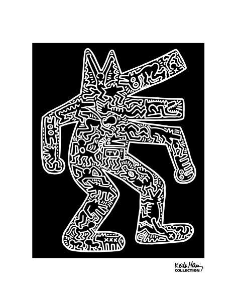 키스해링 - Dog, 1985