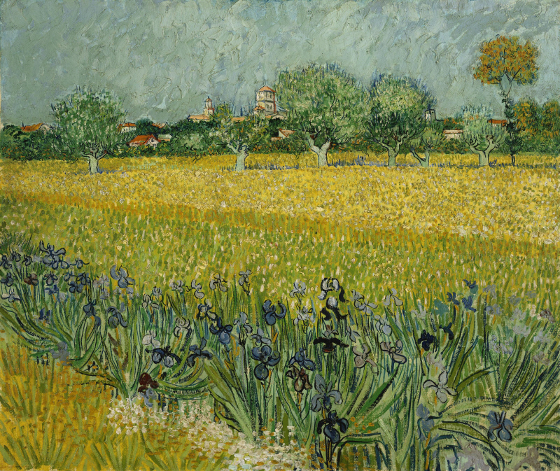 빈센트 반 고흐 - View Of Arles With Irises
