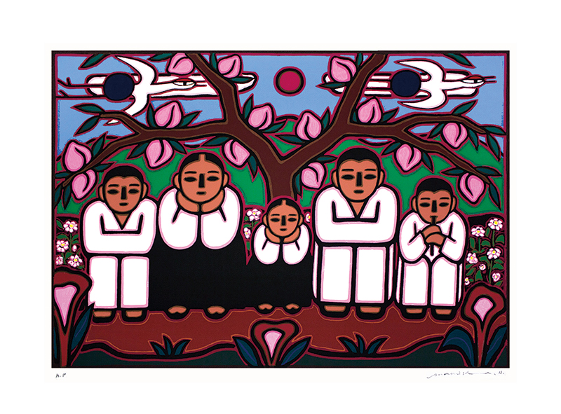 이만익 - 도원가족도