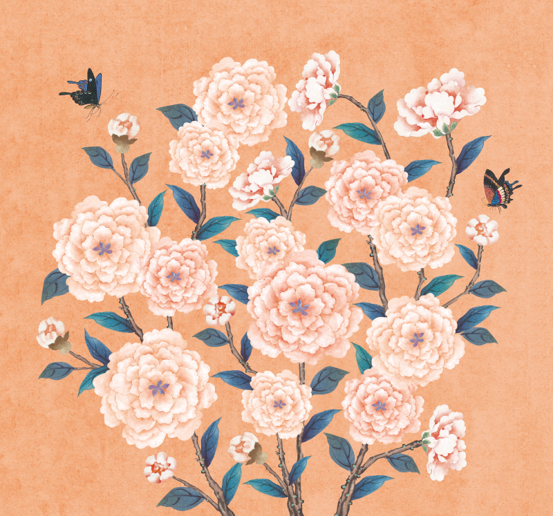 이숙자 - 꽃가지 네츄럴 연주황