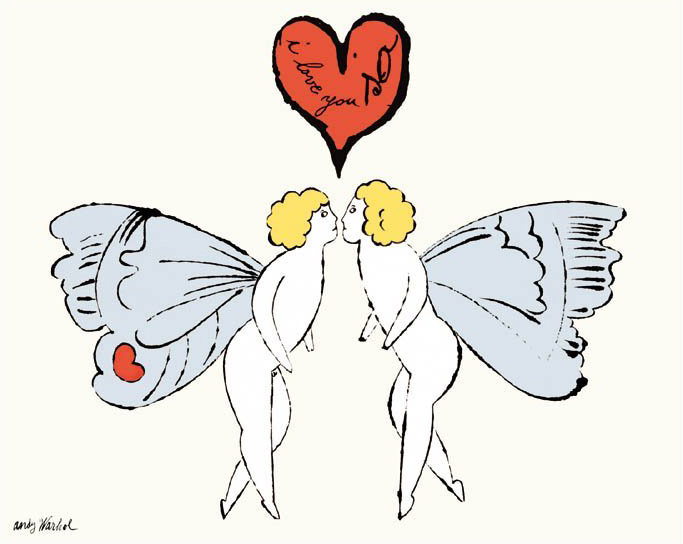 앤디 워홀 - I Love You So, C. 1958 (Angel) (Small)