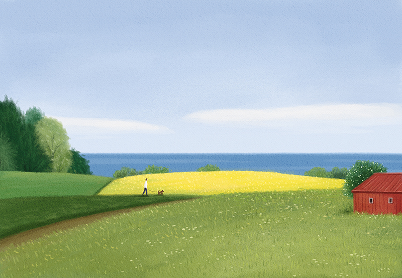 프롬메이 박지영 작가 - 유채꽃이 핀 풍경