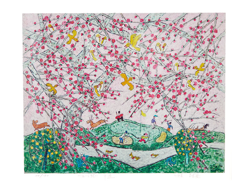 이왈종 - 제주생활의 중도 Golf white