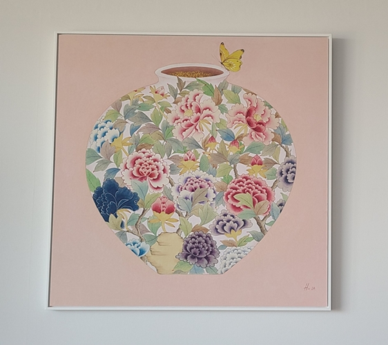 따스한 봄날에 복이 가득들어 올것 …