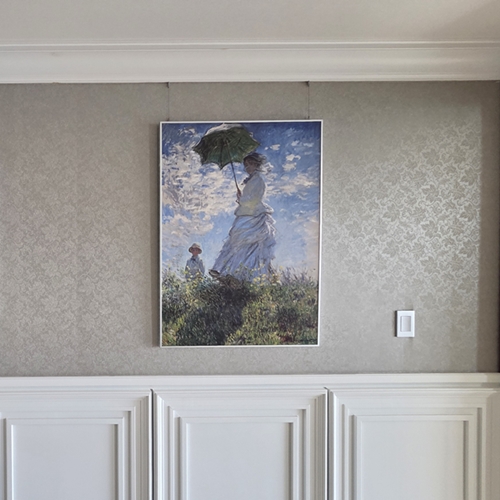 집 인테리어 하면서 거실 벽에 나란…