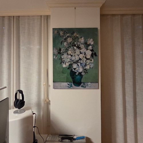 서재에 걸어 줬는데 방 분위기와 잘…