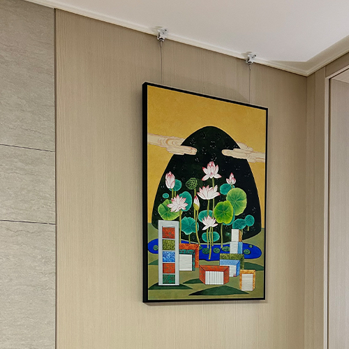 풍경이면서 책가도인 아주 독특한 그…