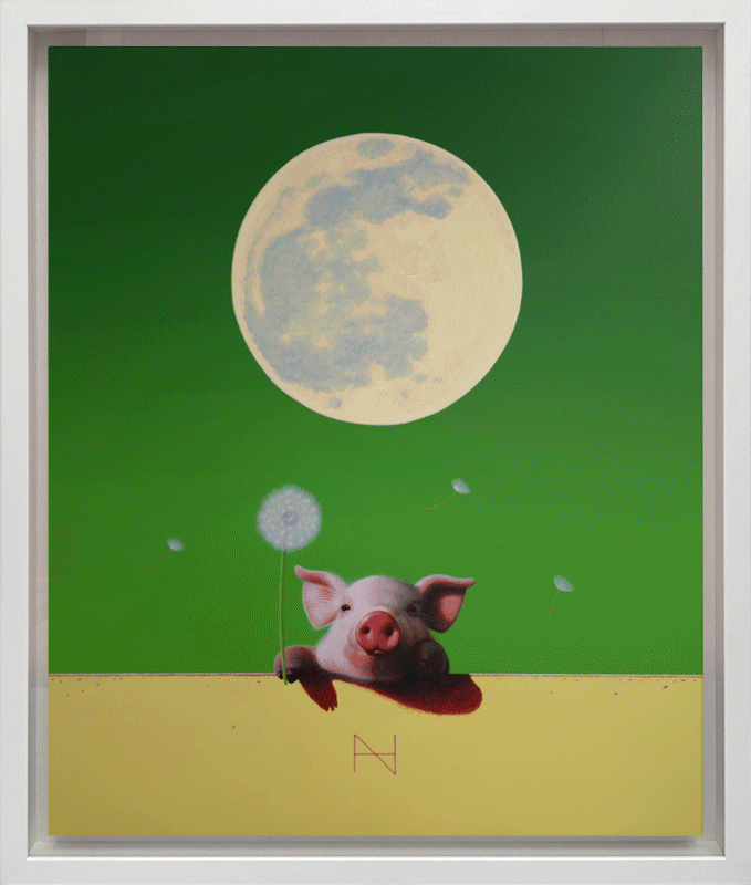 Olivia over the Wall (Full moon, Y Wall)