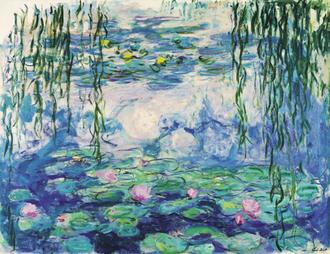 Waterlilies and Willow Branches