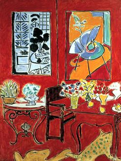 Grand intérieur rouge, 1948