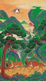 십장생도 10폭 3