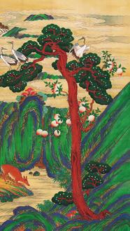 십장생도 10폭 5