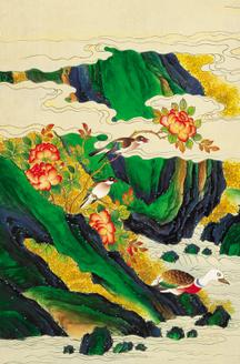 화조도일지병 1