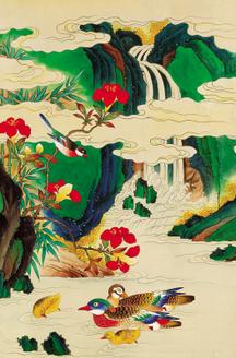 화조도일지병 8