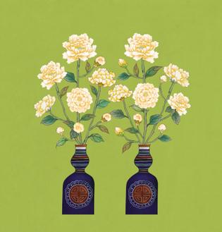 사랑꽃병 여름 연두