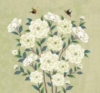 꽃가지 네츄럴 단초록