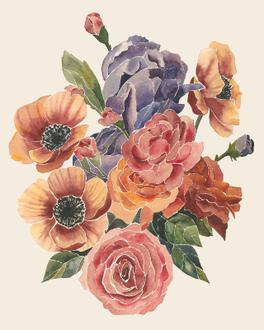 Stained Glass Posy I