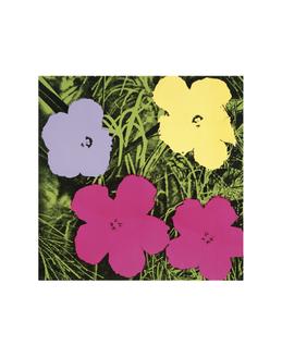 Flowers, 1970 (1 Purple, 1 Yellow, 2 Pink)