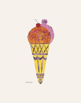 Ice Cream Dessert, C. 1959 (Red And Pink)