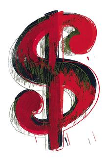Dollar Sign, 1981 (Red)