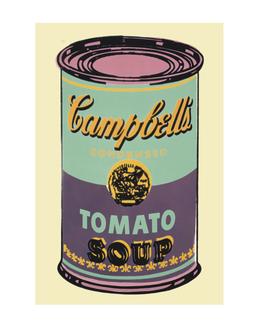Campbell'S Soup Can, 1965 (Green & Purple)