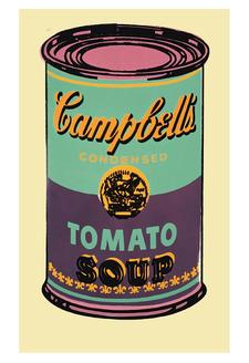 Campbell'S Soup Can, 1965 (Green & Purple)