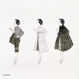 Untitled (Three Female Fashion Figures), C. 1959