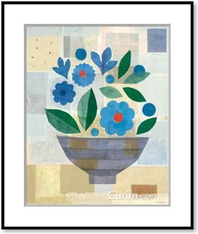 Blue Flower Vase