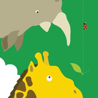 Safari Group:Giraffe and Rhino